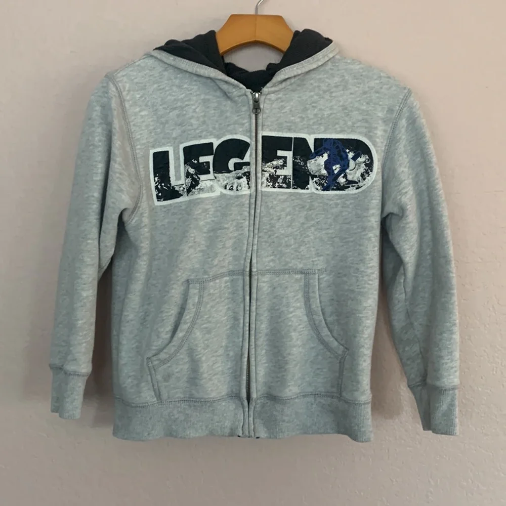 Gymboree boys hoodie zip down sweater size M 7-8